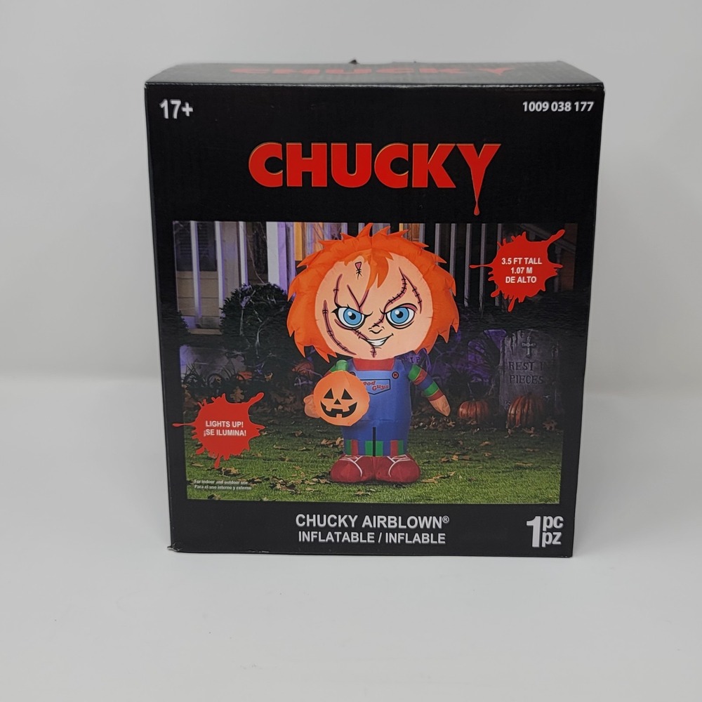 Chucky Good Guys Airblown 3.5 ft Inflatable Light Up Halloween Yard Decor‎ Prop